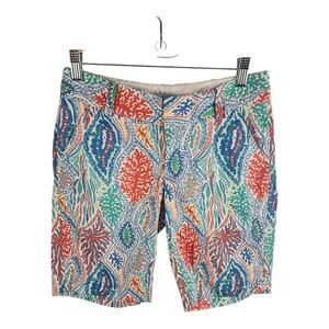 Lilly Pulitzer The Chipper Shorts Bermuda Seashell Print Women's Size 0